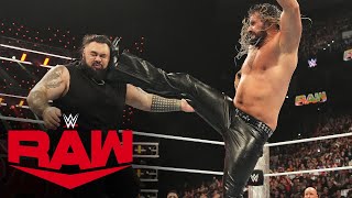 Seth “Freakin” Rollins and Bronson Reed engage in wild brawl Raw highlights Oct 21 2024 [upl. by Dionis752]