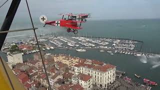 2024 10 20 video 3 coloured trails over Chioggia [upl. by Ainezey]