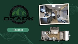 Tour the 2023 Ozark 1680BSKX Travel Trailer by Forest River [upl. by Ayhdiv457]