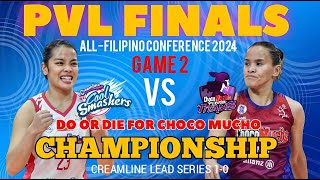 Creamline vs Choco Mucho  PVL Finals Game 2  Live Scoreboard AllFilipino Conference 2024 [upl. by Balfore]