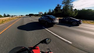 Freeway Hellride Part 2  Ducati Panigale V2  Raw Onboard 4K60 [upl. by Enybor759]