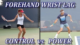 Tennis Forehand Wrist Lag Comparison  Federer vs Halep [upl. by Nyliret513]