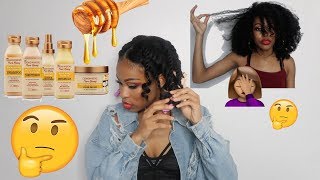 Creme Of Nature Pure Honey Line Honest Review  Demo [upl. by Bluefarb722]