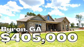 Exclusive First Look 405000 New Construction Home in Byron Georgia [upl. by Yobybab]