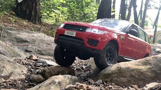 110 Scale RC Car  Range Rover SportCustom build Offroad Driving 8 [upl. by Annayrb]