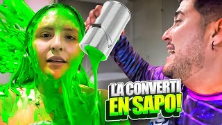 CONVIERTO A MI ESPOSA EN SAPO 🐸🤣 ya no aguanta ​⁠yarensotoo 😅 [upl. by Nosnej]