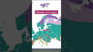 Climate of Europe  Climatic zones of Europe upsc shorts [upl. by Annim]