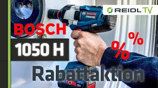 Bosch 18V 1050 H AkkuDrehschagschrauber  Rabattaktion  BOSCH Woche bei Reidl German [upl. by Ahsilem]