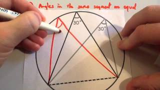 Circle Theorems  Corbettmaths [upl. by Yerac752]