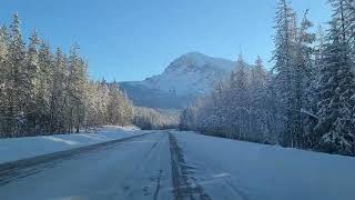 Icefields Parkway in Winter Alberta Canada [upl. by Zilada132]