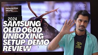 Samsung Q60D QLED 4K Smart TV Unboxing Setup Demo Review [upl. by Zane215]