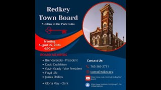 Redkey Town Board Meeting  August 22 2024 [upl. by Nylleoj]