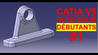 CATIA V5 I TUTO POUR DÉBUTANTS I Pièce de fonderie 1 [upl. by Figueroa36]