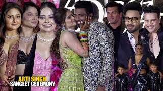 Celebrities arrives at Arti Singh Sangeet Ceremony  Rashami Ankita Vicky Devoleena Karan Singh [upl. by Itraa]