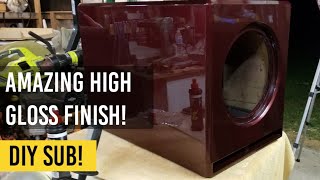 Ep 35  How to get an amazing Piano Gloss Finish on the Hammer Home Theater Sub Home Theater Gurus [upl. by Naujuj47]