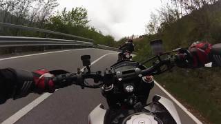 Ducati Hypermotard 1100 evo sp vs 821sp Val Trebbia [upl. by Rebak417]