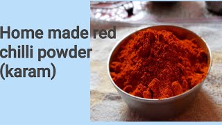 Home made red chilli powderred chilli powder recipeAndhra red chilli powder [upl. by Enneite]