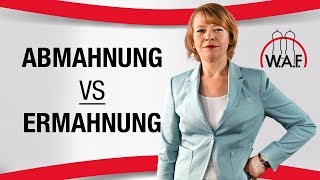 Was ist der Unterschied zwischen Ermahnung und Abmahnung  Betriebsrat Video [upl. by Freudberg]