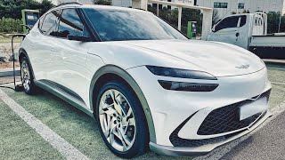 2022 Genesis GV60 Electric Exterior First Look [upl. by Rifkin]