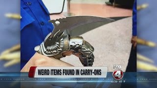 Weird items found by TSA in 2016 [upl. by Dahc]