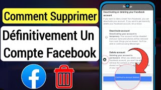 Comment Supprimer Un Compte Facebook 2023  Comment supprimer définitivement un compte Facebook [upl. by Jarret]