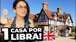 CASAS POR 1 LIBRA NA INGLATERRA A VERDADE QUE NINGUÉM CONTA Visitei na minha cidade [upl. by Tarra]