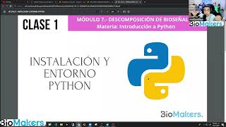 Instalación y Entorno Python  Clase Demo quotquotCURSO PRÓTESIS 2023quot [upl. by Lisabeth]