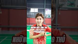 Những Kiểu Lông Thủ Khi Lên Sân  badminton vnb caulong shortsvideo shorts [upl. by Niboc]