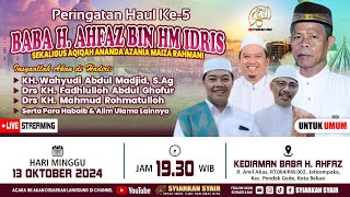 🔴Live Peringatan Haul Ke5 Baba H Ahfaz bin HM Idris sekaligus Aqiqah Ananda Azania Maiza Rahmani [upl. by Iruyas216]