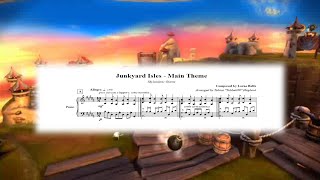 Skylanders Giants  Junkyard Isles  Main theme Piano Sheet Music [upl. by Danie143]