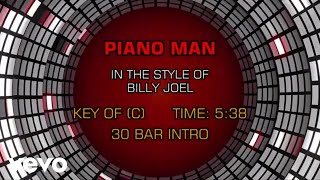 Billy Joel  Piano Man Karaoke [upl. by Gelman]