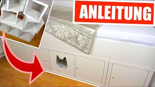 IKEA Hack  Bett aus KALLAX Regalen selber bauen mit VIEL STAURAUM [upl. by Aelber92]