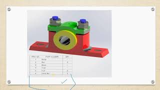 Pedestal Bearing Assembly Drawing [upl. by Atekihc]