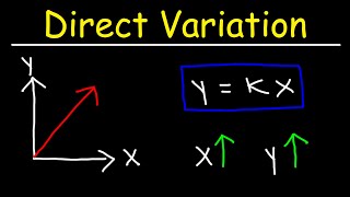 Direct Variation  Basic Introduction  Algebra [upl. by Kim]