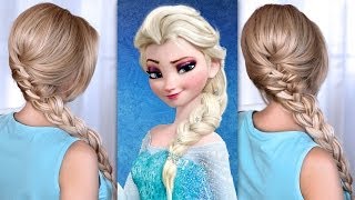 Elsas braid hair tutorial from Frozen [upl. by Vincenz]