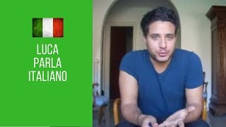 Luca parla italiano Luca speaks Italian  with Captions in Italian [upl. by Stilla]