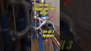 3 Methods for Perfectly Centered Side Pull Caliper Brakes shorts bike bicycle [upl. by Bean193]