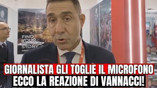 GIORNALISTA LO INTERROMPE E GLI TOGLIE IL MICROFONO ECCO LA REAZIONE DI VANNACCI [upl. by Eelrebmik677]