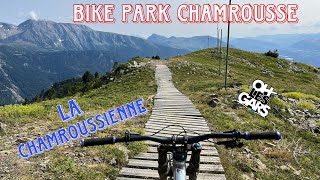 chamrousse bike park  jump sur la piste bleu chamroussiene [upl. by Hazelton]