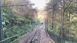 Führerstandsmitfahrt mit der Standseilbahn in Stuttgart standseilbahn [upl. by Aizatsana]