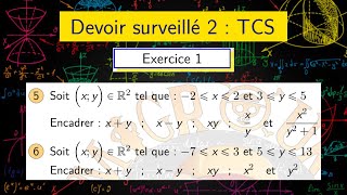 Encadrement d’un nombre réel  L’ordre dans l’ensemble R — Exercice — Devoir de maths — TCS [upl. by Honeywell308]