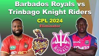 Trinbago Knight Riders vs Barbados Royals t20 match  cpl 2024 live matches updates [upl. by Hutchins]