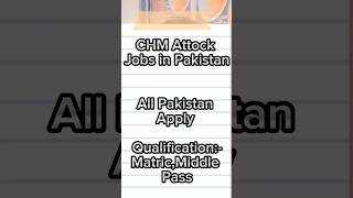 Today Jobs In Pakistan shorts youtubeshorts todayjobsinpakistan [upl. by Htebizile]