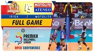 PVL OC 2018 IrigaNavy vs AteneoMotolite  Full Game  2nd Set  November 4 2018 [upl. by Hermie]