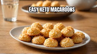 Keto Coconut Macaroons The Easiest Keto Dessert [upl. by Derfnam]