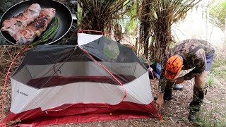 2 Night Remote Tent Bush CAMPING amp HUNTING Fresh Venison For Lunch [upl. by Rasla886]