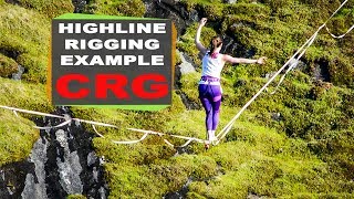 Highline Rigging Example  Consumnes River Gorge CRG California [upl. by Pickard]