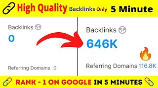 High Quality DoFollow Backlinks only 5 minutes  Website Backlink Generator [upl. by Jaf307]