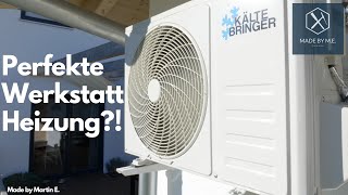 Die beste Werkstattheizung  TOP Preis Leistung  Montage einer Split Klimaanalge  Wärmepumpe [upl. by Mossolb]