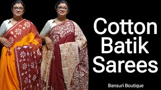 Mul Cotton Soru Tuli Batik SareesMul Cotton Batik SareePure Cotton SareeBatik Saree batik Ep 85 [upl. by Spense]